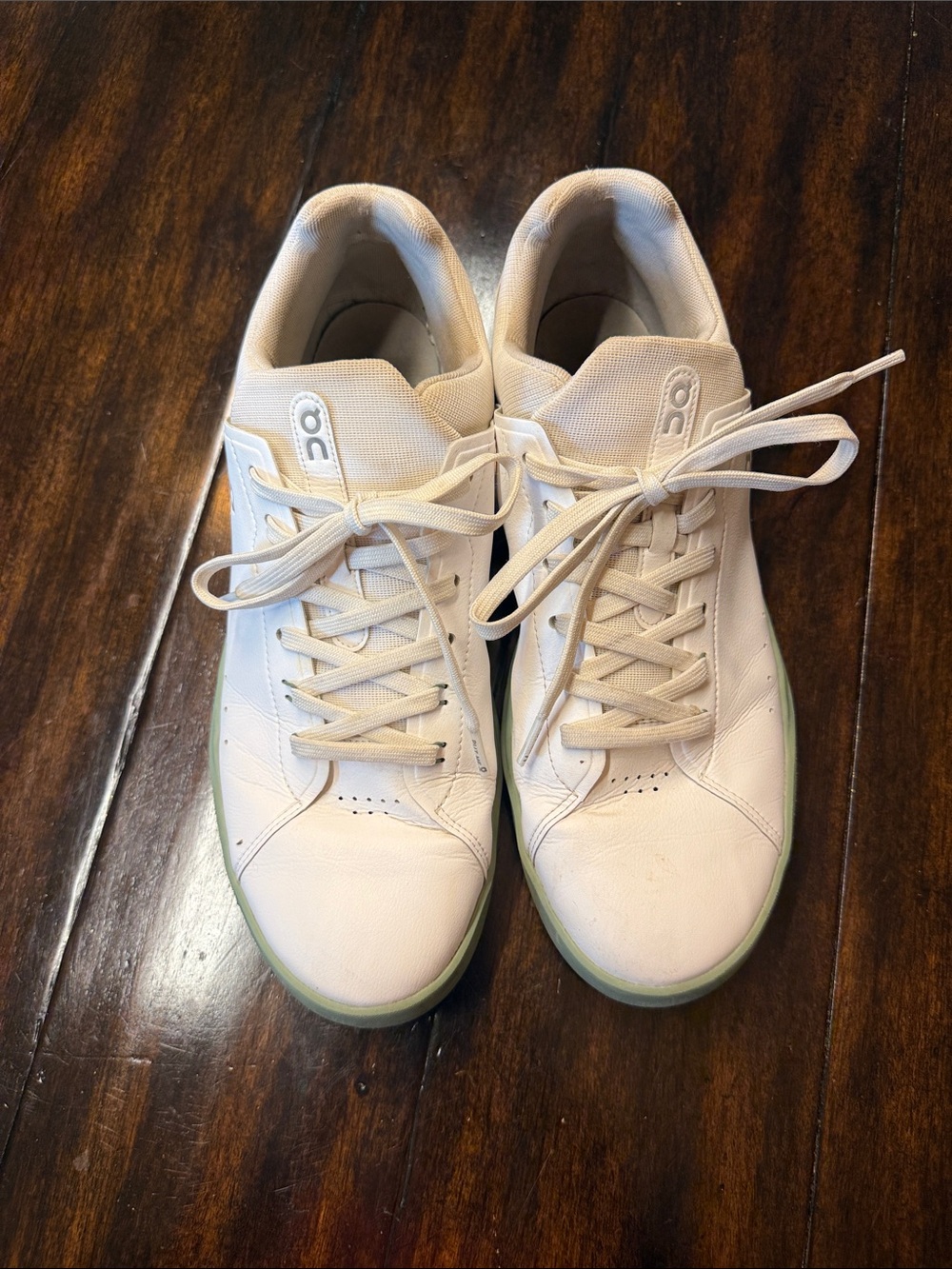 On Running Men’s Cream Lace-Up Low-Top Sneakers